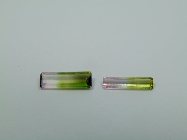 1.59ct Tourmaline Bicolor 12x5mm 11.5x3mm