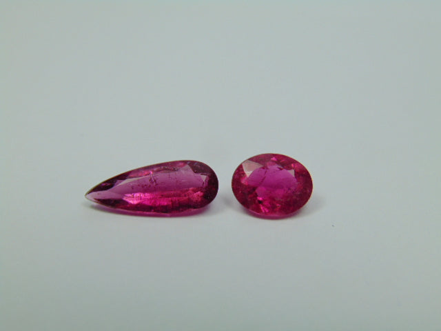 3.20ct Rubellite 8.5x7mm 14x6mm