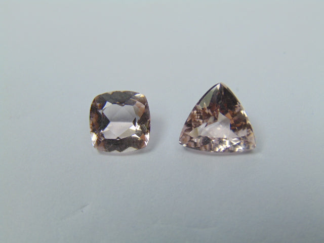 3.40ct Morganite 7mm 9mm