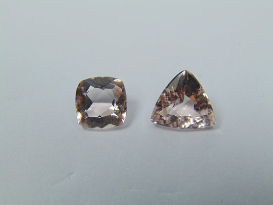 3.40ct Morganite 7mm 9mm