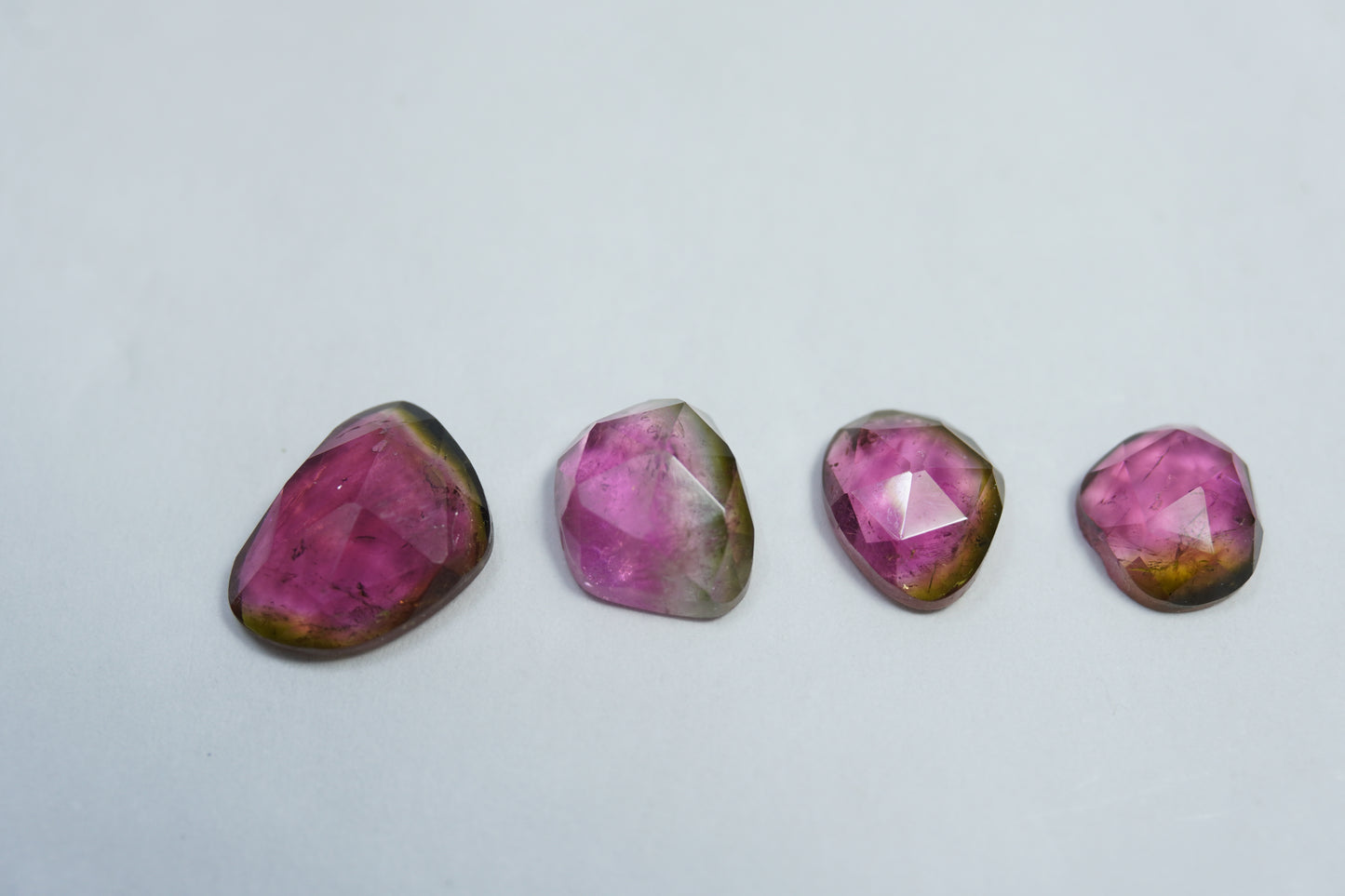 5.45ct Watermelon Tourmaline 9.5x7mm / 8x6mm / 6.5x6mm / 7.5x7mm