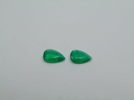0.93ct Emerald Pair 7x5mm