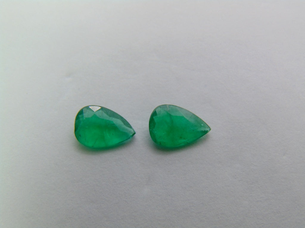 0.93ct Emerald Pair 7x5mm