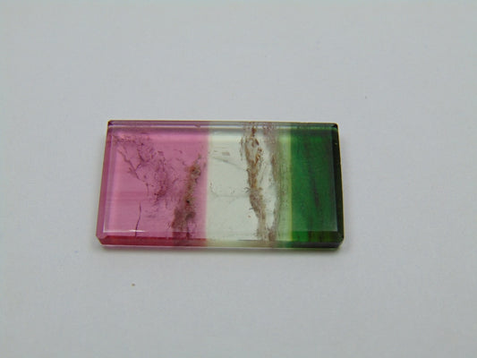 15.60ct Tourmaline Bicolor 20x15mm