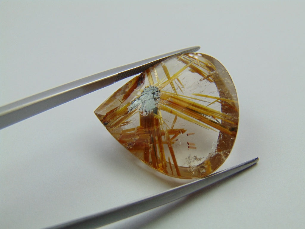 22.60ct Rutile 25x22mm