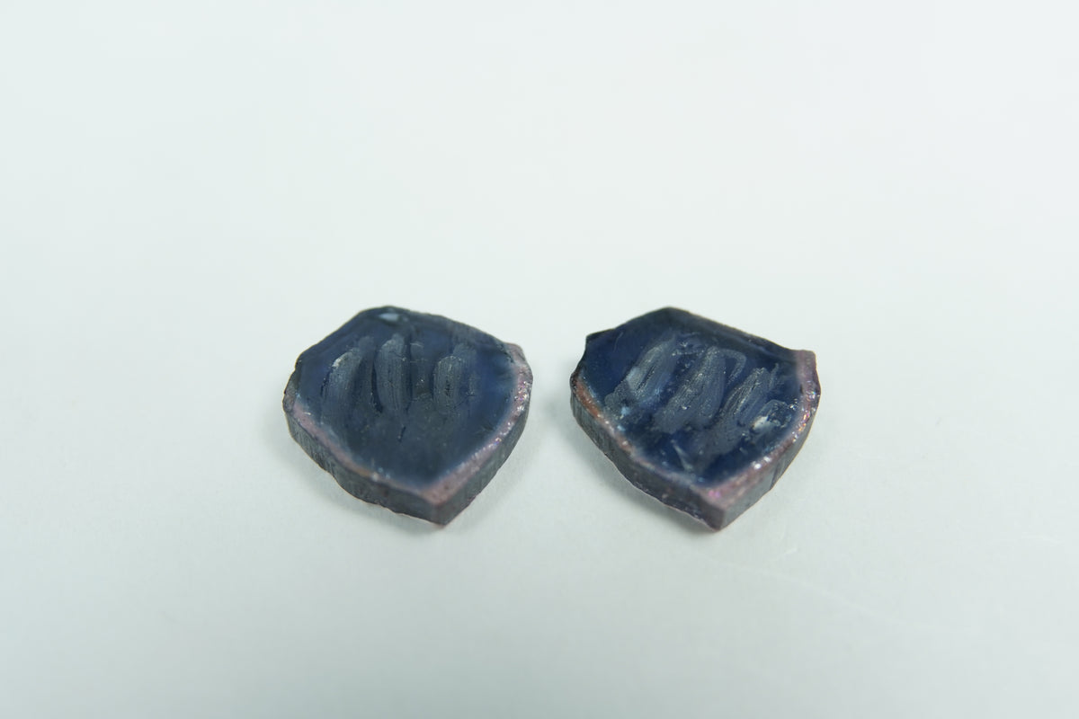 5.35ct Watermelon tourmaline pair 10x9mm