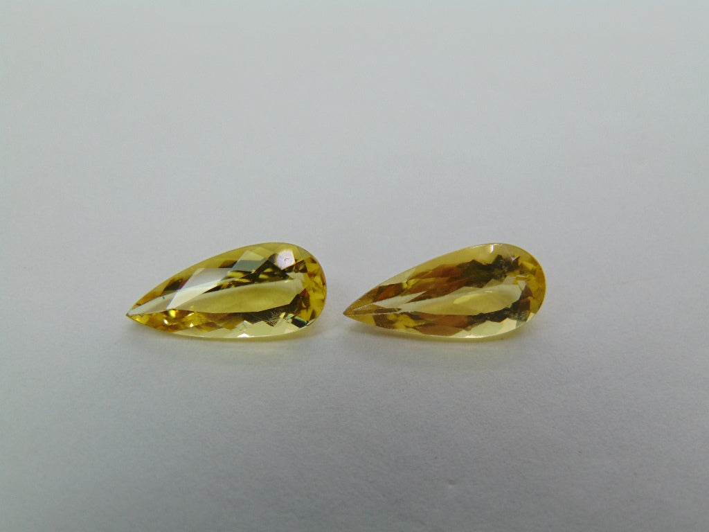 3.09ct Beryl Pair 12x9mm