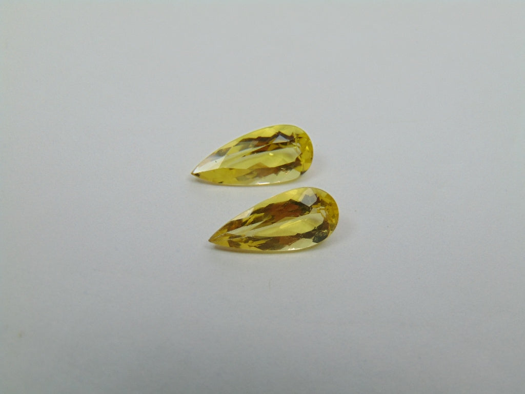 3.09ct Beryl Pair 12x9mm