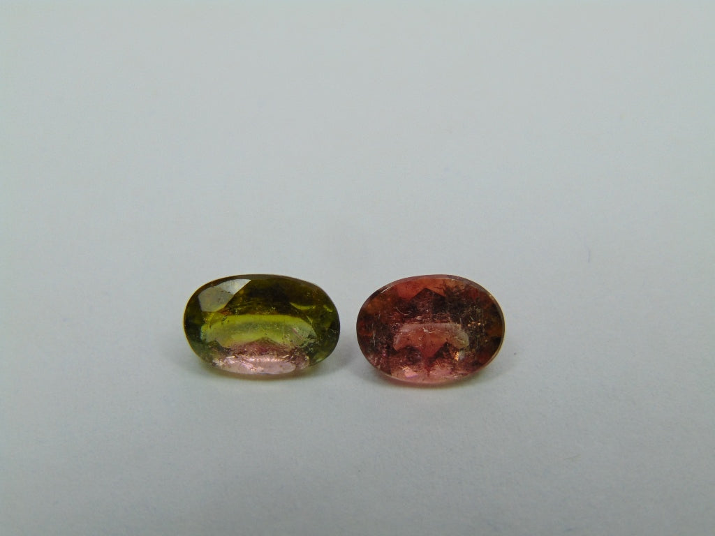 2.70ct Tourmaline Bicolor 8x5mm