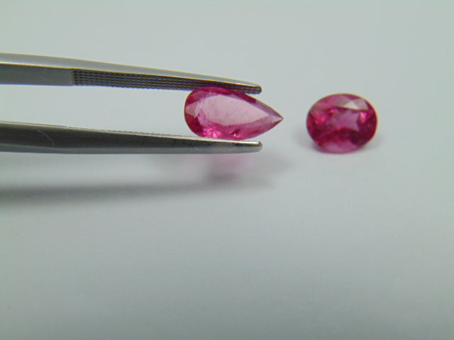 2.60ct Rubellite 8x6mm 10x5mm