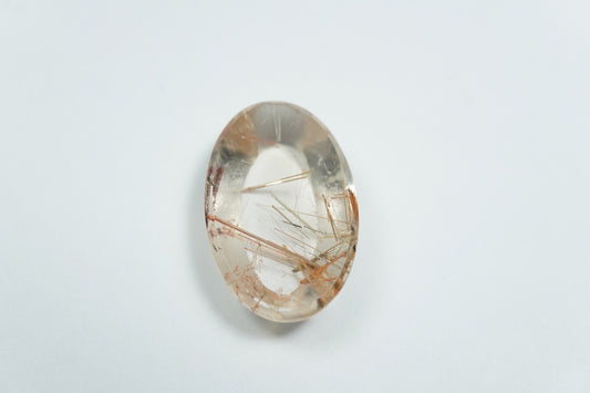 13ct Quartz with inclusion 21x13mm