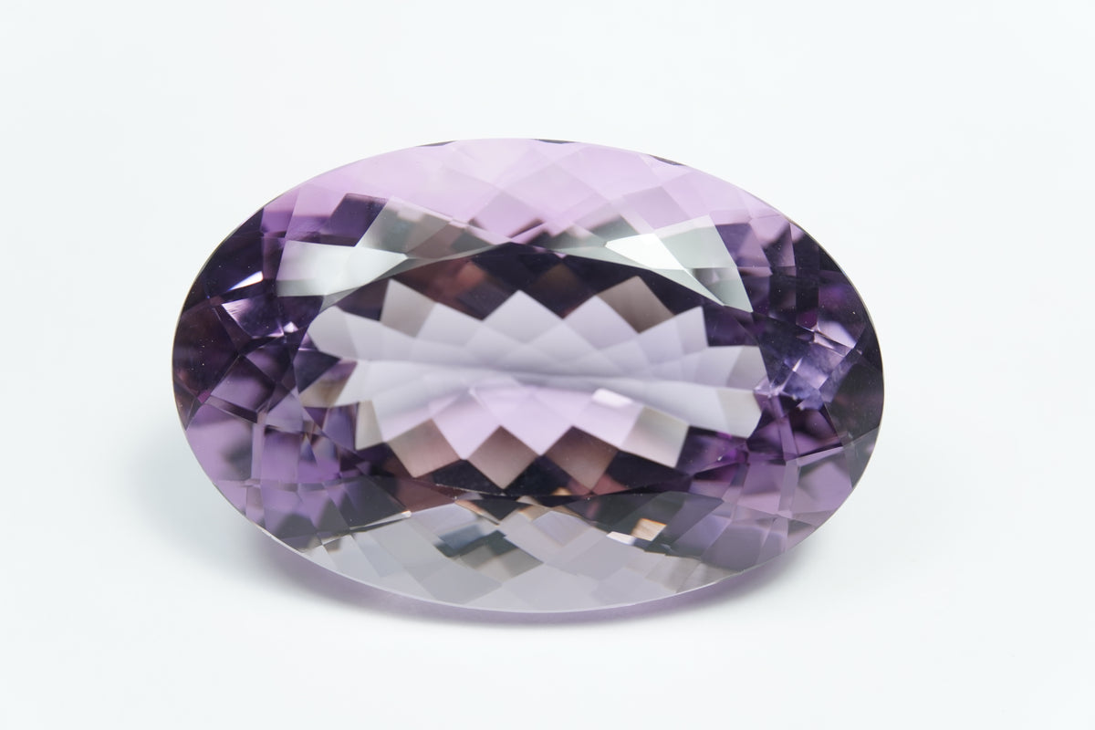 127.05ct Amethyst rose france 42x27.5mm