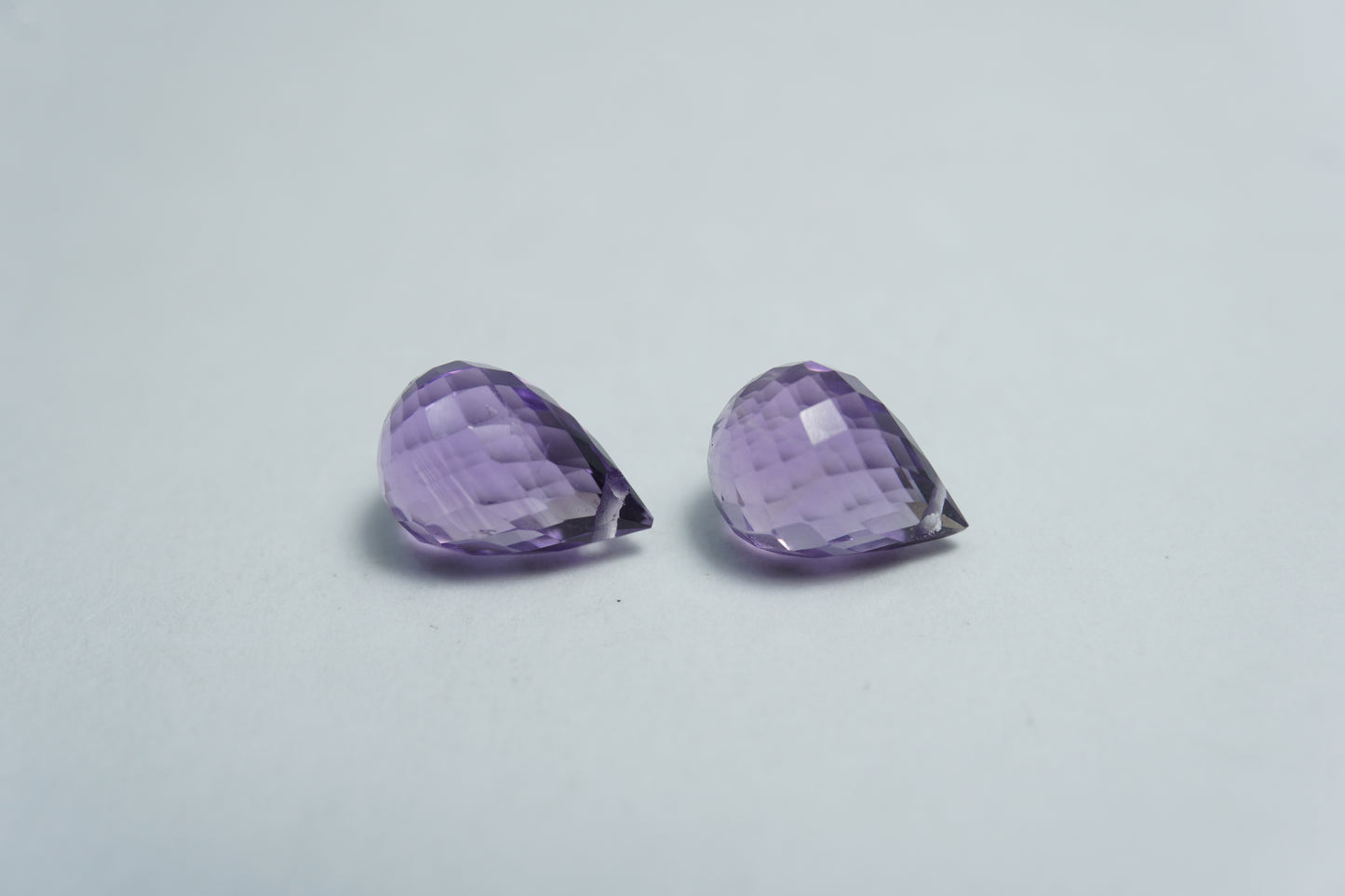 3.80ct Amethyst pair 9x6mm