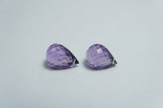 3.80ct Amethyst pair 9x6mm
