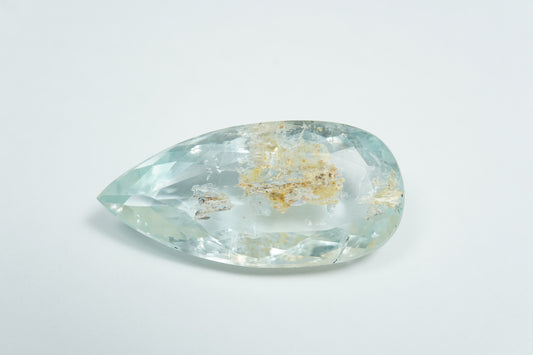 27.35ct Aquamarine with inclusion 33x16mm
