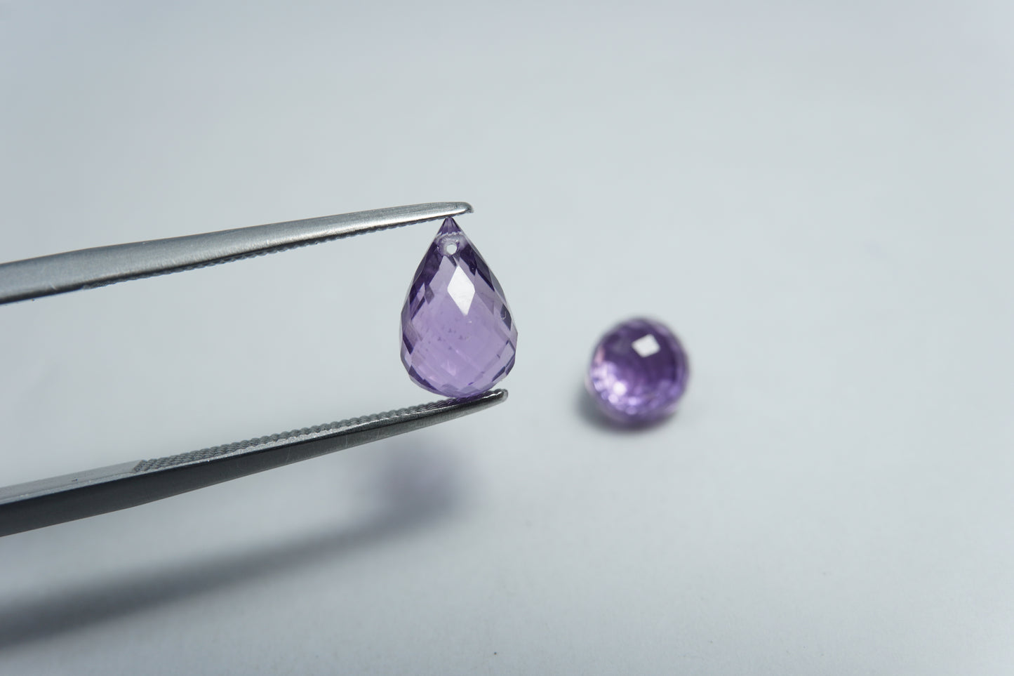 3.80ct Amethyst pair 9x6mm