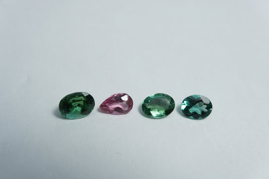1.68ct Tourmaline mix 5x4mm / 5.5x4mm / 6x4.5mm / 6x3.5mm