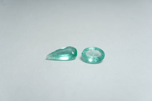 1.08ct Emerald 9x4mm / 7x5mm