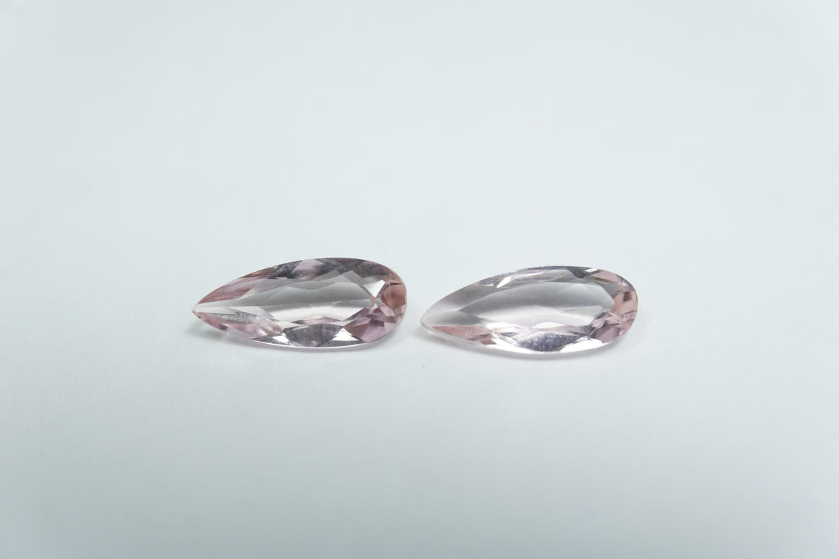 1.80ct Imperial topaz pair 10x4mm
