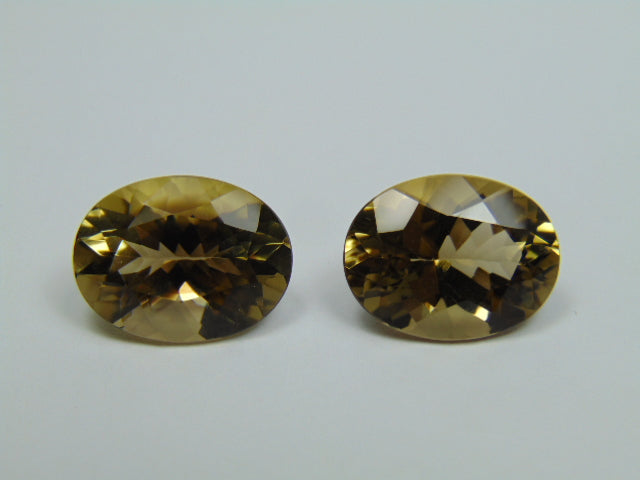 16.20ct Citrine Pair 16x12mm