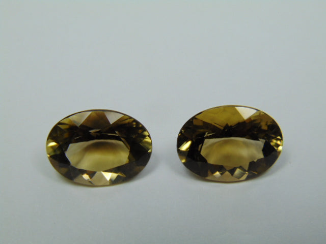 16.20ct Citrine Pair 16x12mm