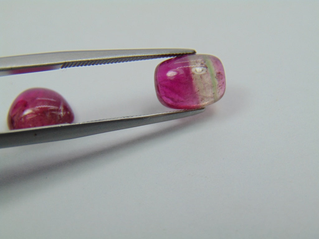 5.15ct Tourmaline Bicolor 10x9mm 10x8mm