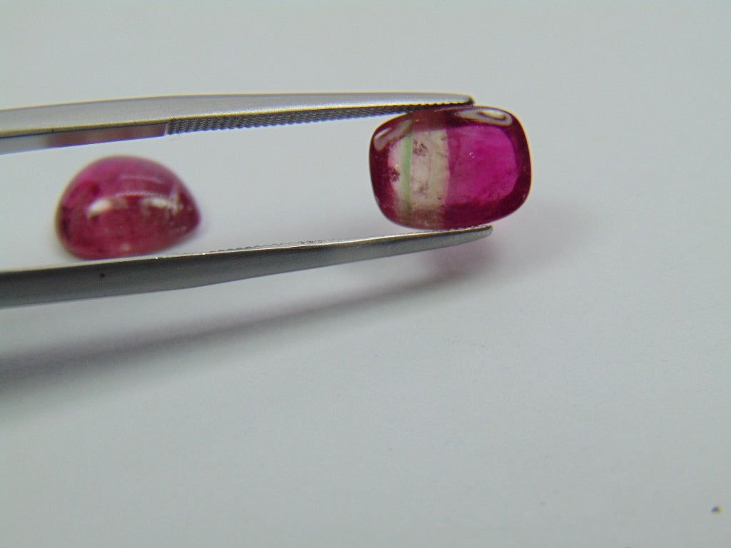 5.15ct Tourmaline Bicolor 10x9mm 10x8mm