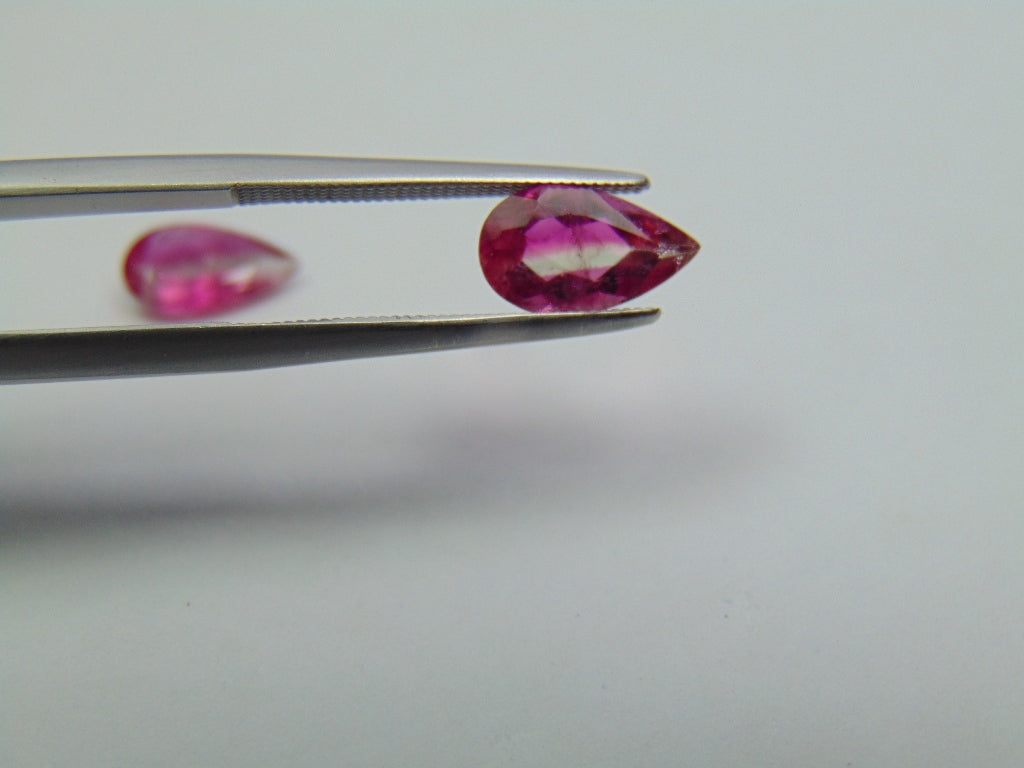 2ct Tourmaline Bicolor Pair 10x5mm