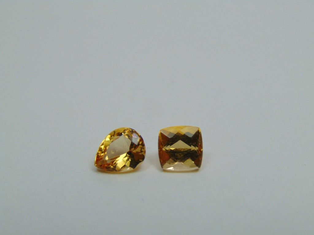 2.02ct Imperial Topaz 7x5mm 6mm