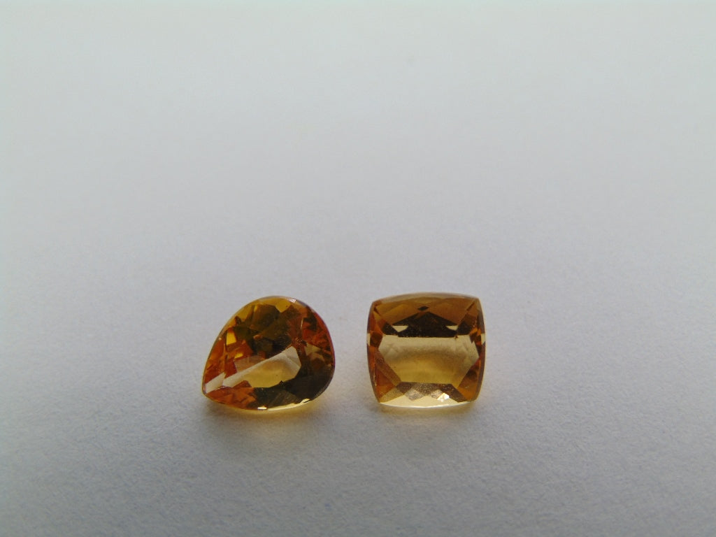 2.02ct Imperial Topaz 7x5mm 6mm