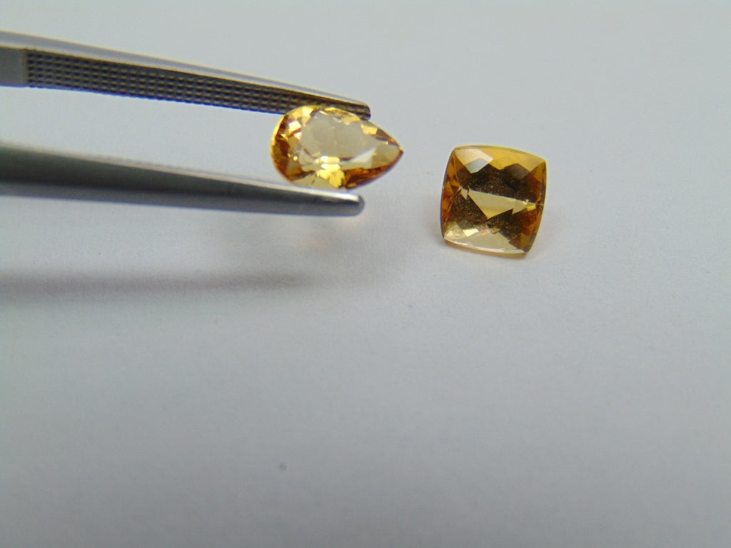 2.02ct Imperial Topaz 7x5mm 6mm