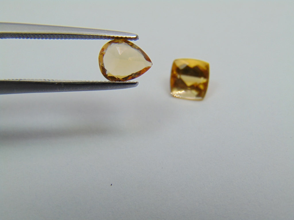 2.02ct Imperial Topaz 7x5mm 6mm