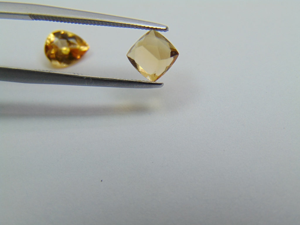 2.02ct Imperial Topaz 7x5mm 6mm