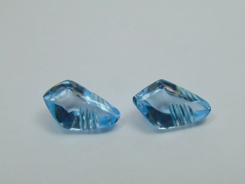 13.70ct Topaz Pair 15x9mm