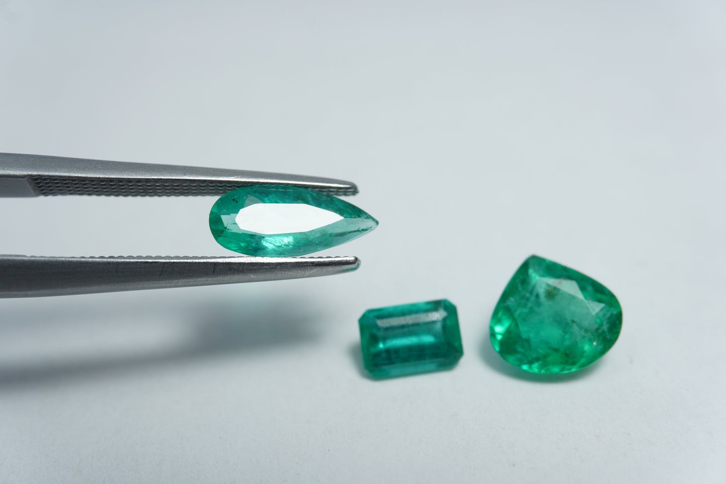 2.60ct Emerald 10x4.5mm / 8x7.5mm / 6x4mm
