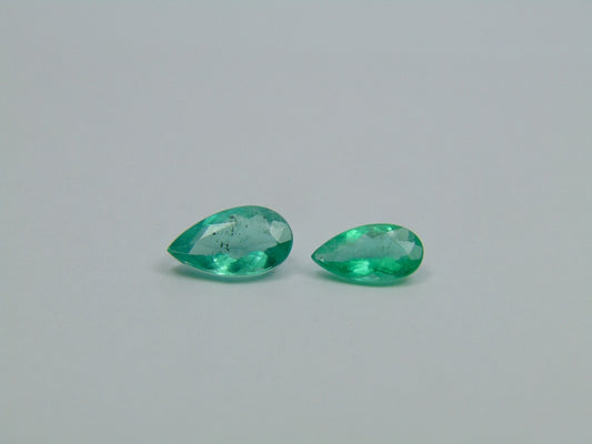 1.92ct Emerald 10x6mm 9x5mm