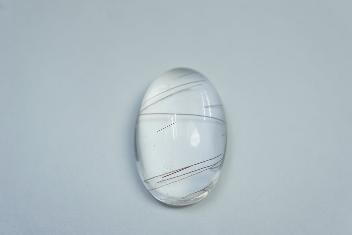 21.80ct Quartz with inclusion cabochon 26x16mm