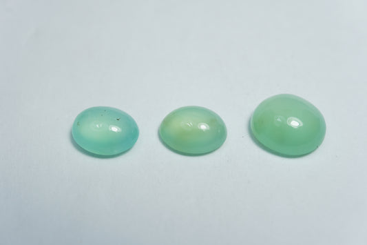 8ct Green Opal cabochon 10x5mm / 10mm / 9.5x8mm / 10x8mm