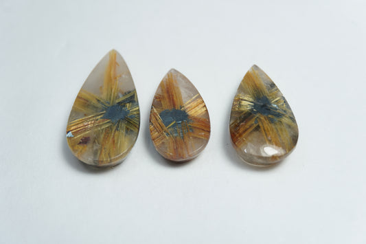34.40ct Rutile 26x12mm / 21x11mm / 20x10mm