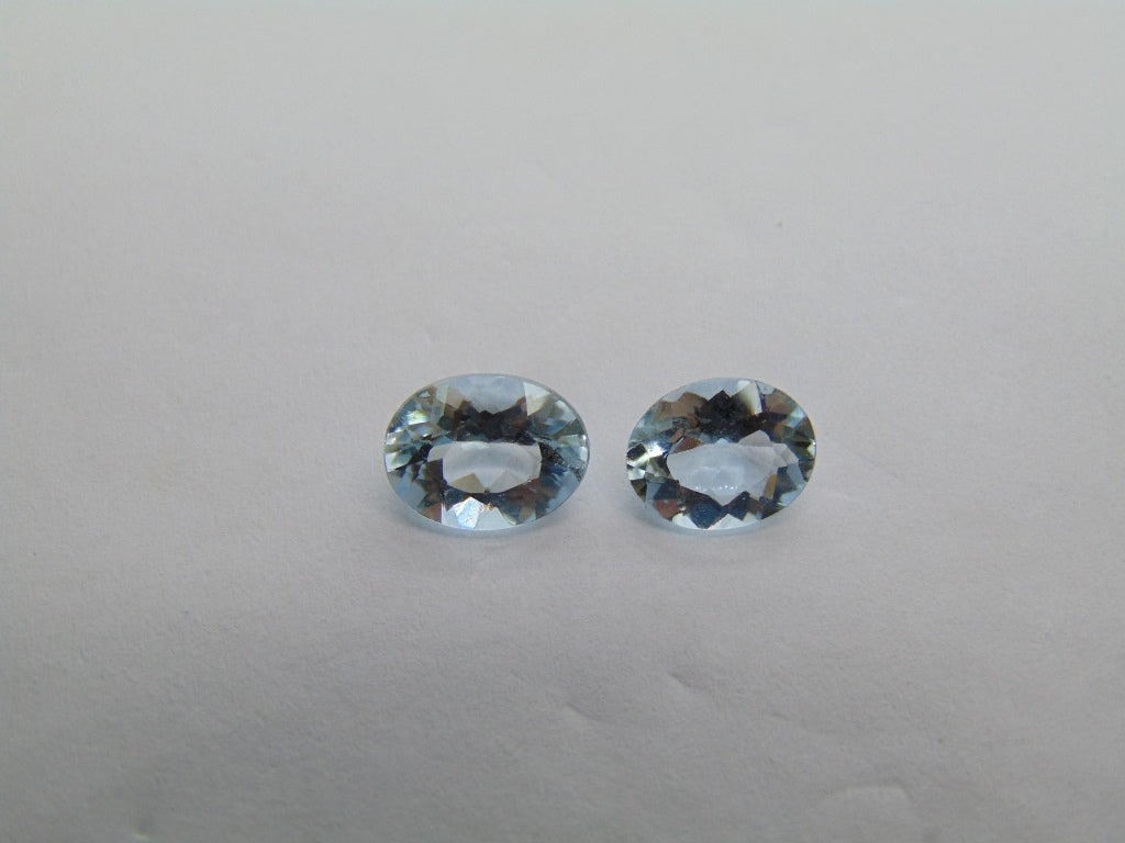 2.70ct Aquamarine 8x7mm 9x7mm