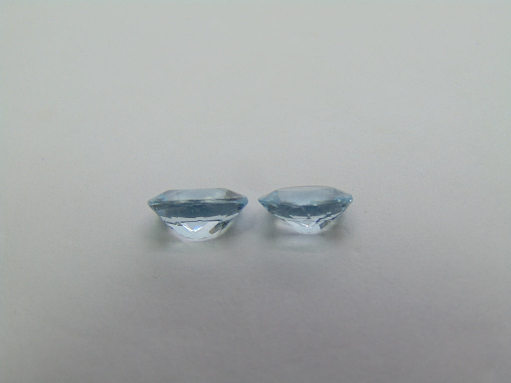 2.70ct Aquamarine 8x7mm 9x7mm