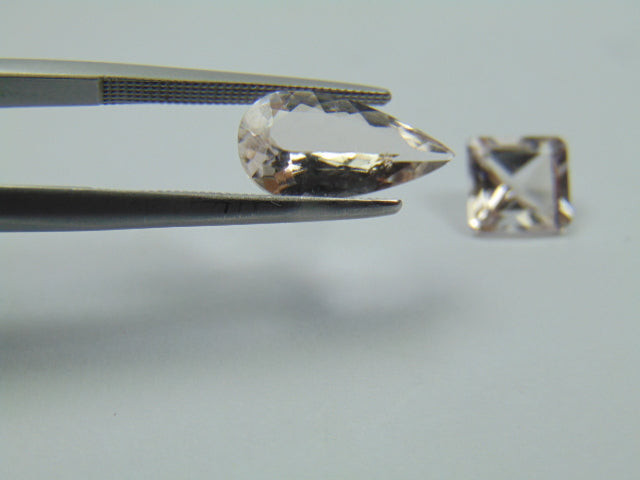 3.55ct Morganite 14x7mm 7mm