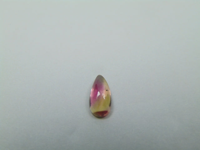 0.88ct Tourmaline Cabochon Bicolor 5.5x4mm