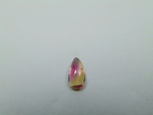 0.88ct Tourmaline Cabochon Bicolor 5.5x4mm
