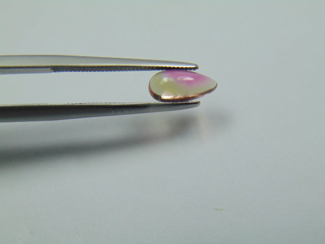0.88ct Tourmaline Cabochon Bicolor 5.5x4mm