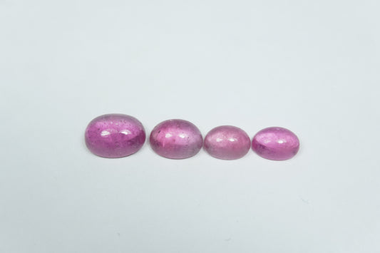 5.78ct Tourmalines cabochon 9x7mm / 8x6mm / 7x5mm / 7x5mm