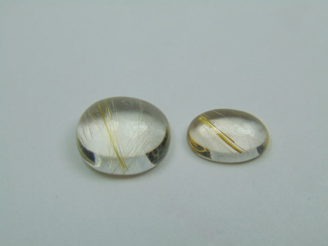 18.75ct Rutile Cabochon 14x16mm 14x9mm