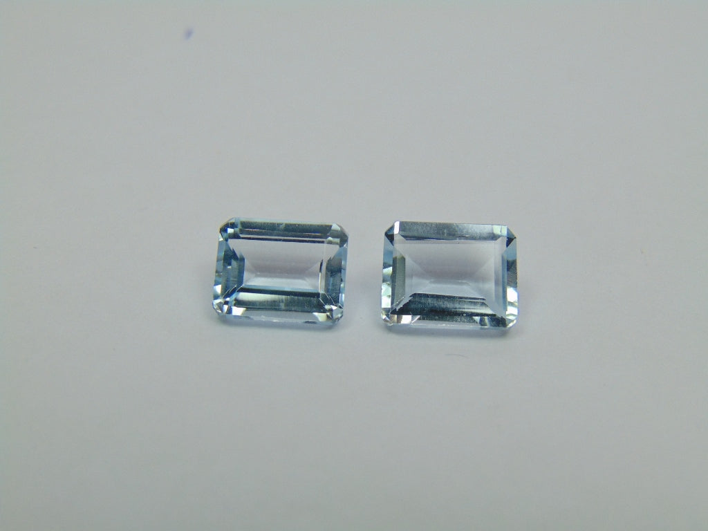 6.85ct Topaz 10x8mm 9x7mm