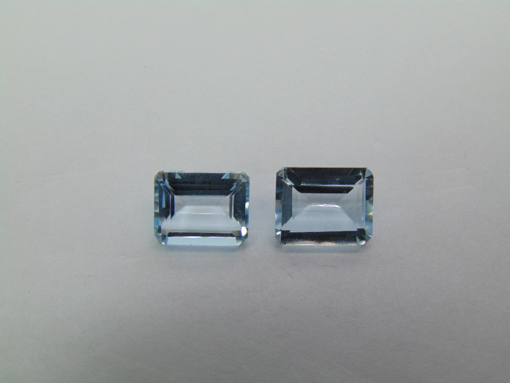 6.85ct Topaz 10x8mm 9x7mm