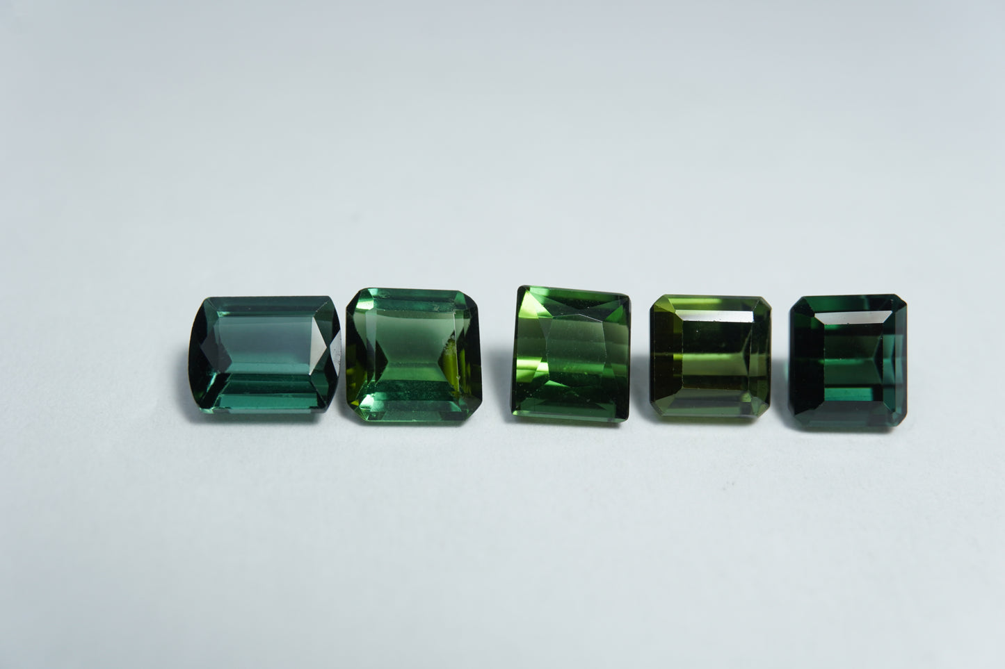 5.55ct Tourmalines 6.5x5.5mm / 6x5mm / 6x5mm/ 5.5mm / 6mm